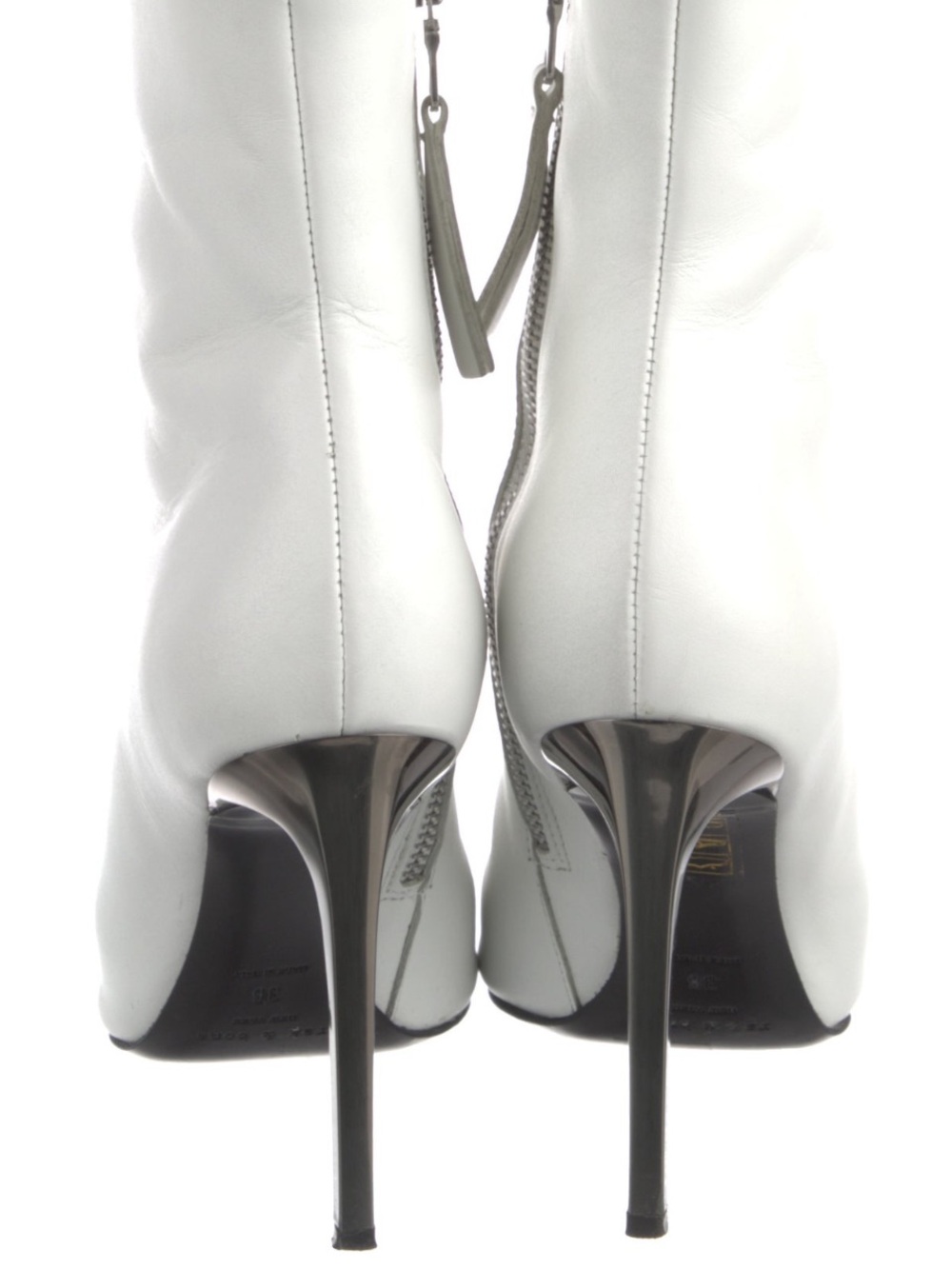 rag & bone White Pointed Stiletto Ankle Boot - Picture 4 of 6